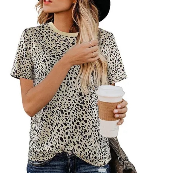 Amazon BMJL Casual Animal Print Tee in Cheetah - Picture 1 of 8